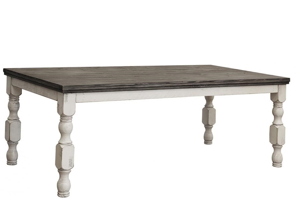 International Furniture Direct Stone Relaxed Vintage Solid Wood Dining